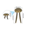 Unique Bargains Corrosion Resistance Light Weight Durable Arts and Crafts Brads 200 Pcs - 2 of 4