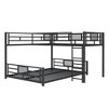 Whisen L-shaped Twin over Full Size Metal Bunk Bed - 4 of 4