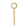 Black Bow Jewelry 14k Yellow Gold Treble Clef Circle Charm, 15mm - 2 of 4