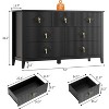 Modern Fluted Dresser, 3/5/6/7 Drawer Wood Dresser for Bedroom, Modern Chest of Drawers, Storage Organizer Cabinet for Living Room, Entryway - 2 of 4