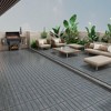 Dolonm 22 PCS Wood-Plastic Composite Patio Deck Tiles DIY Interlocking Decking Tiles, Water Resistant Indoor Outdoor - ASH - 4 of 4