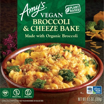 Amy&#39;s Gluten Free and Vegan Frozen Broccoli &#38; Cheese Bake - 9.5oz