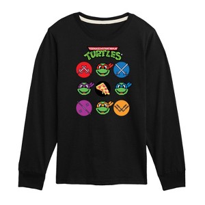 Boys' - Teenage Mutant Ninja Turtles - Turtles Grid Long Sleeve Graphic T-Shirt - 1 of 4