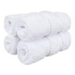 American Soft Linen 4 Pack Washcloth Set, 100% Cotton Washcloth Hand Face Towels for Bathroom and Kitchen