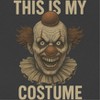 Rerun Island Women This Is My Costume Evil Clown Short Sleeve Graphic Cotton Cropped Loose T-shirt - 2 of 4