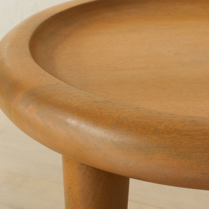 Alabata Round Wood End Table Natural - Opalhouse&#8482; designed with Jungalow&#8482;, 4 of 7
