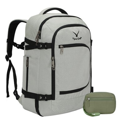 Hynes Eagle 40L Dry-Wet Travel Backpack Wristlet Wallet Set-Green