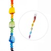 Crystal Lane DIY 12x16mm Glass Faceted Nuggets Rainbow Mix 7" Designer Bead Strand - 4 of 4