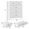 5/6 Drawer Dresser for Bedroom with Gold Handles, Modern Wooden Chest of Drawers and Storage Organizer for Living Room, Entryway, or Hallway - 2 of 4
