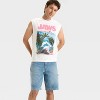 Men's Jaws Graphic Muscle Tank Shirt - Original Use™ White - 2 of 3