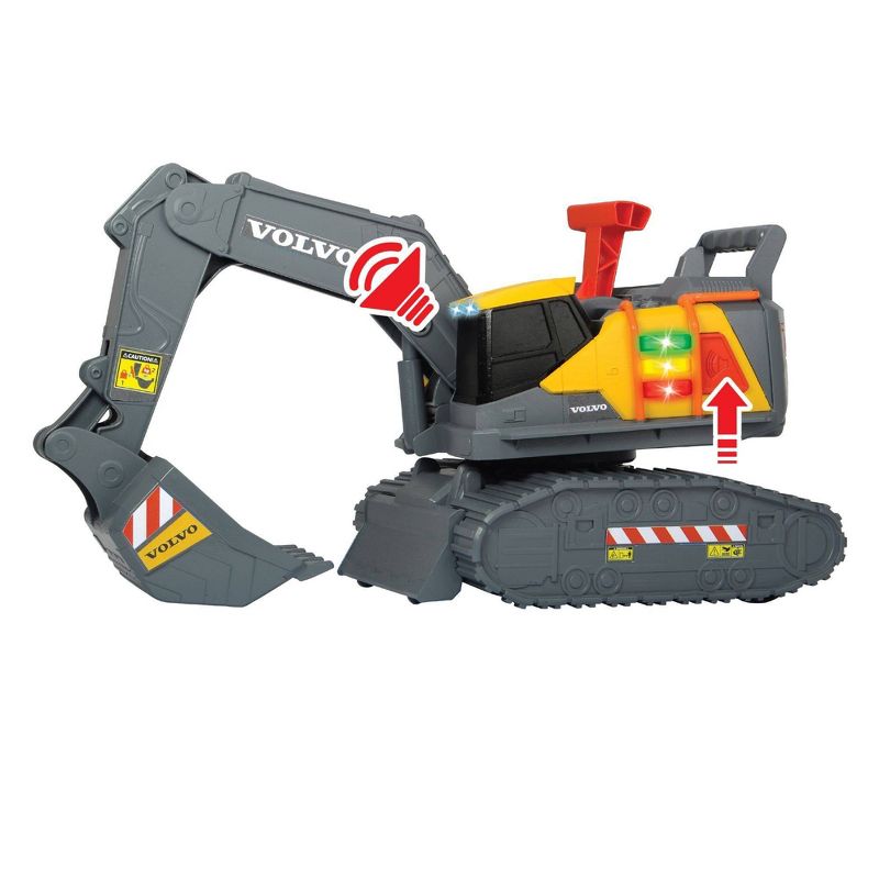 Dickie Toys 12&#34; Volvo Excavator Construction Truck, 3 of 7