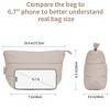 Generic Small Makeup Bag for Travel Women Girl, Puffer Cosmetic Bag Makeup Pouch for Purse with Zipper - 3 of 4