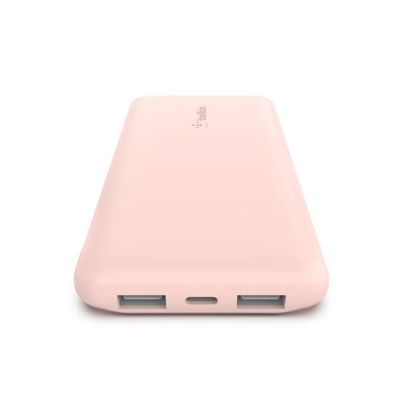 Belkin 10000mAh Power Bank 15W with USB-A and USB-C - Rose Gold, 3 of 5