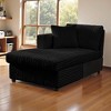 MYINDA 123'' Modular Sectional Sofa, U Shaped Corduroy Sofa with Double Chaises, Deep Seat Couch for Living Room - 4 of 4