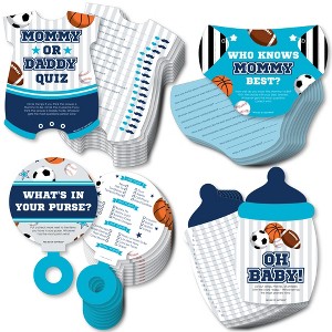Big Dot of Happiness Go, Fight, Win - Sports - 4 Baby Shower Games - 10 Cards Each - Gamerific Bundle - 1 of 4