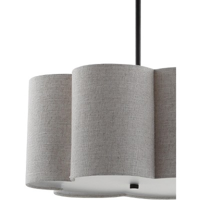 Heather 20" Oil-Rubbed Bronze Adjustable LED Drum Pendant