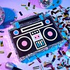 Blue Panda Boombox Pinata - 80s and 90s Theme Party Decorations, Hip Hop Party Decorations (Small, 16.5x13x3 In) - 2 of 4