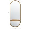 Laycie Mirror - 18" x 44.5" - MRR3064 - Brass - Safavieh - 4 of 4
