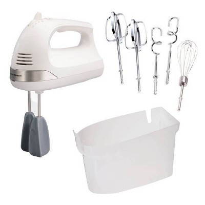 Hamilton Beach 6sp Handmixer Easy Clean Beaters 62636: 275W Handheld Mixer, 6 Speeds, Dishwasher-Safe, White