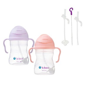 b.box 8oz Sippy Cup 2-pack + Replacement Straws - 1 of 3