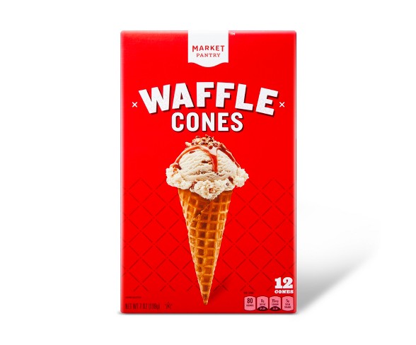 Waffle Cones - 12ct/7oz - Market Pantry&#153;