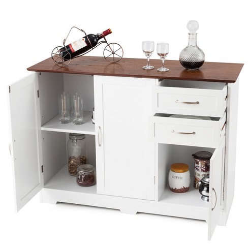 Costway Buffet Storage Cabinet Console, Console Storage Cabinet