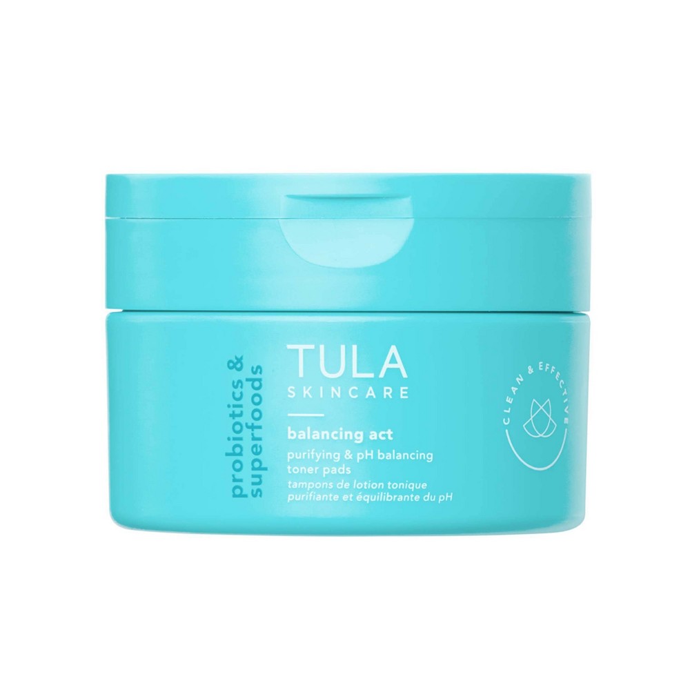 Photos - Cream / Lotion Tula Skincare Balancing Act Purifying & pH Balancing Toner Pads - 60ct - U 