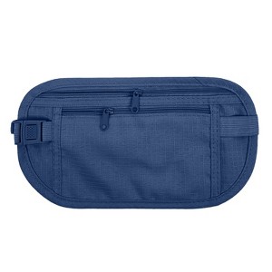 Wrapables Slim Fanny Pack, Hidden Money Belt, Secure Travel Pouch Protects Cash, Cards, Passport, Travel Documents, and Smartphone - 1 of 4