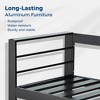 Heynemo Aluminum Outdoor Patio Furniture Set with Footrest, Outdoor Sectional Metal Sofa with 5'' Cushion & Coffee Table for Balcony, Garden - 4 of 4