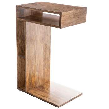 VivaTerra Mango Wood Sofa Slider End Table