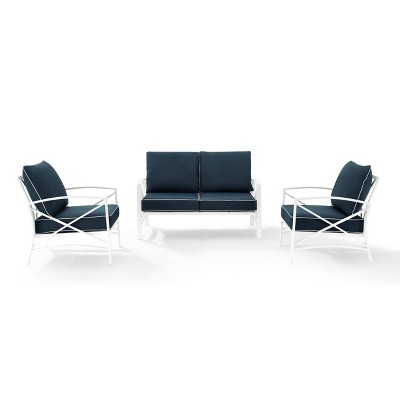 Crosley 3pc Kaplan Outdoor Set