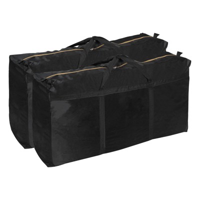 Unique Bargains Camping 210D Oxford Waterproof Storage Bag with Double Zippers 2 Pcs
