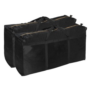 Unique Bargains Camping 210D Oxford Waterproof Storage Bag with Double Zippers 2 Pcs - 1 of 3