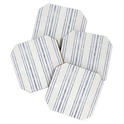 Holli Zollinger AEGEAN MULTI STRIPE Set of 4 Coasters - Deny Designs