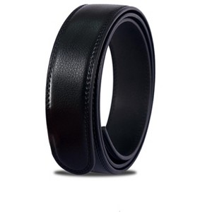 INSPIRE CHIC Men's PU Buckleless Ratchet Waist Belt 35mm Wide - 1 of 4