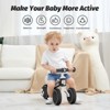 Allobebe 3-Wheel Baby Balance Bike with Adjustable Seat, Black - 3 of 4