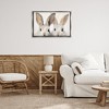 Stupell Industries Two Peeking Rabbits Black Floater Framed Canvas Wall Art - 2 of 4