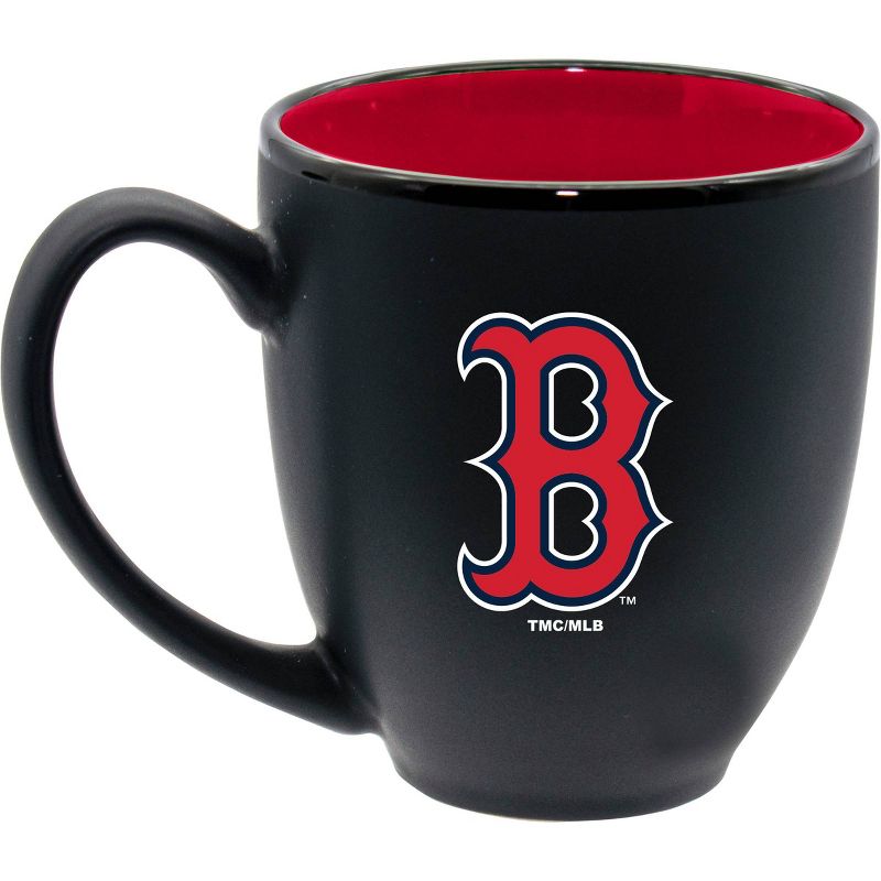 MLB Boston Red Sox 15oz Inner Color Black Coffee Mug, 1 of 4