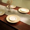 SEVOBAL Serving Platters Handcrafted Wooden Charger Plate, Rustic Chic Tableware for Elevated Dining and Family Party, Beige, 13.75"*13.75"*1.75" - 2 of 4