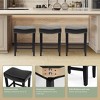 WestinTrends Upholstered Saddle Seat Barstool and Counter Stool - 4 of 4