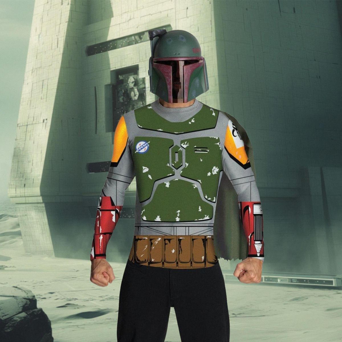 Star Wars Boba Fett Shirt & Mask Costume Set Child - thumbnail 4