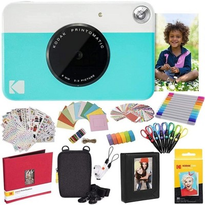 Kodak Printomatic Instant Print Camera (All-in-Bundle) with Zink Paper, Photo Album & More!