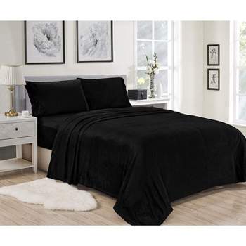 Sweet Home Collection  Fitted Sheet Brushed Microfiber Bottom Sheets With  Built In Sheet Straps : Target