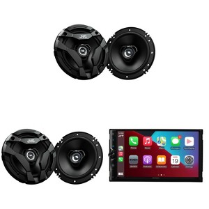 Jensen CAR723W 7" Touch Screen Receiver + JVC CS-DF620 Speakers - 1 of 3