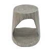VYNXARIA Hollow Side Table, Wood-like texture, GREY Color - 3 of 4