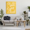 Stupell Industries Let Your Light Shine Yellow Phrase, 48" x 36" - 2 of 4