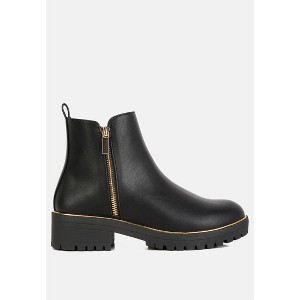 Thorin Metallic Frame Block Heel Boots Women - 1 of 4