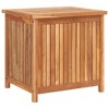 vidaXL Storage Box Warm teak wood color Solid Teak Wood Compact - 2 of 4