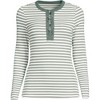 Lands' End Women's Polished Rib Tie Henley Top - 3 of 3