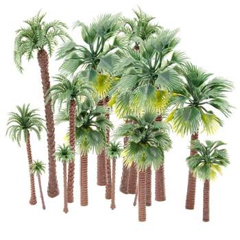 Bright Creations 15 Pieces Miniature Model Palm Trees For Dioramas ...